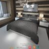 Hermes Black Chain Hook Pattern Duvet Cover Bedding Set