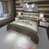 Hermes Chain Hook Pattern Brown Duvet Cover Bedding Set