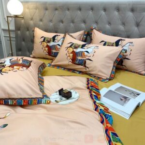 Hermes Horses Luxury Brand Bedding Set