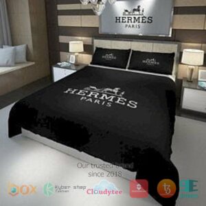 Hermes Paris Black Bedding Set