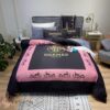 Hermes Paris Black Pink Style 1 Duvet Cover Sheet Cover Pillow Cases Luxury Bedding Sets