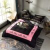 Hermes Paris Pink Black Style 2 Duvet Cover Sheet Cover Pillow Cases Luxury Bedding Sets