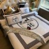 Hermes Paris White Style Bedding Set