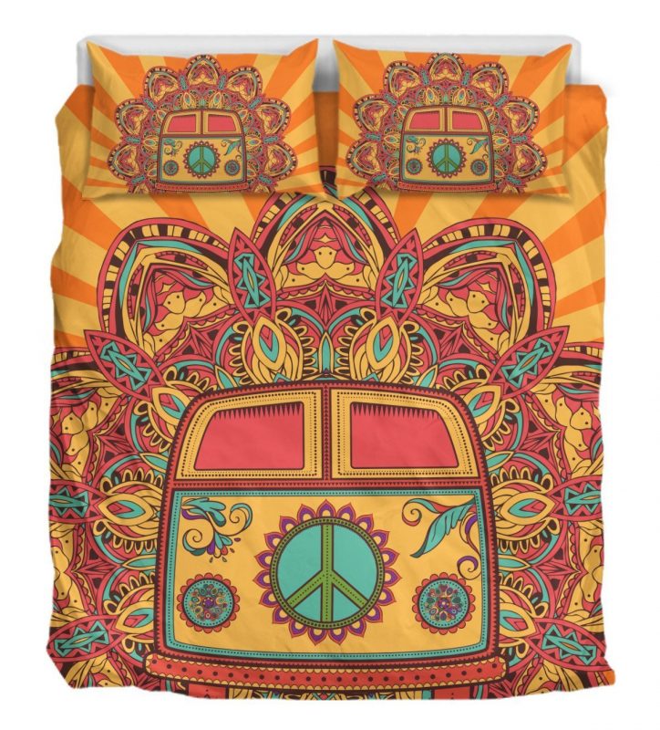 Hippie Bus Duver Duvet Cover and Pillowcase Set Bedding Set 901 Hippie Bus Duver Duvet Cover and Pillowcase Set Bedding Set 901