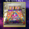 Hippie Girl Colorful Full Printing Bedding Set