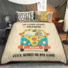 Hippie Girl On A Dark Desert Highway Bedding Set