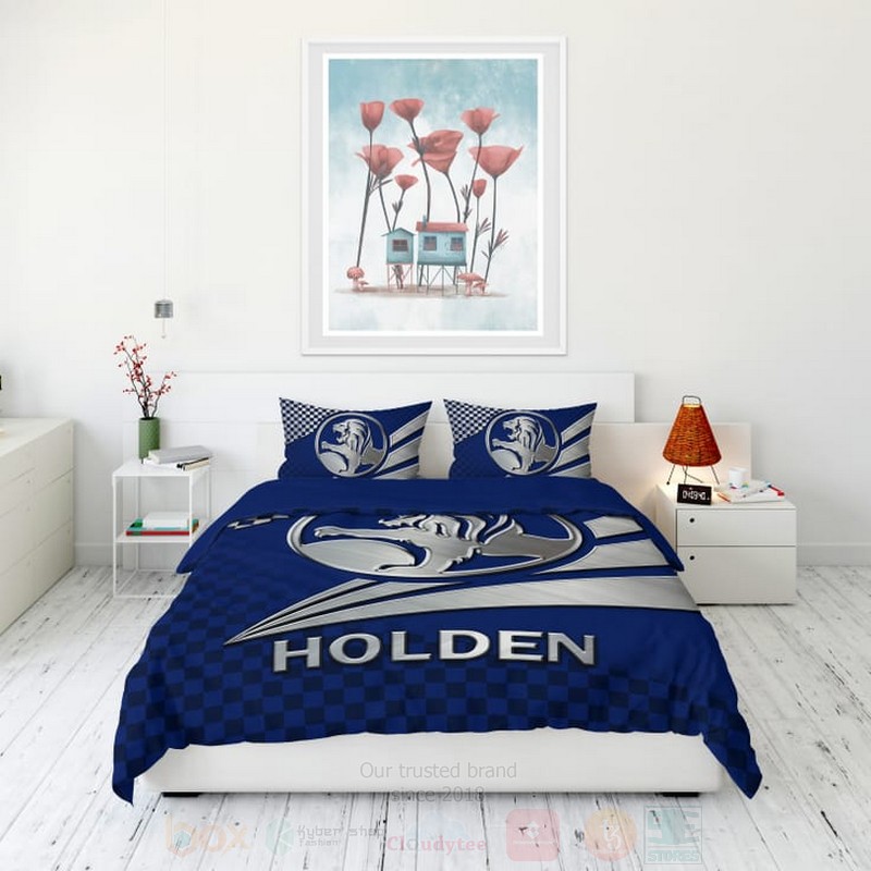 Holden Lions Blue Bedding Set Holden Lions Blue Bedding Set
