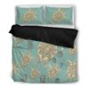 Honu Turtle Hawaiian Duvet Cover and Pillowcase Set Bedding Set