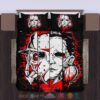 Horror Movies Black Red Bedding Set