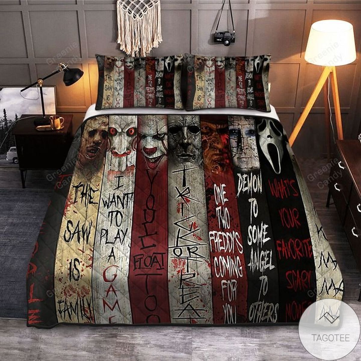 Horror Movies Characters Quilt Bedding Set Horror Movies Characters Quilt Bedding Set