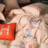 Horse Flower Pink Quilt Bedding Set