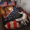Horse In American Flag All Over Print Bedding Set