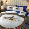 Horse Native American Cricle Pattern Quilt Bedding Set