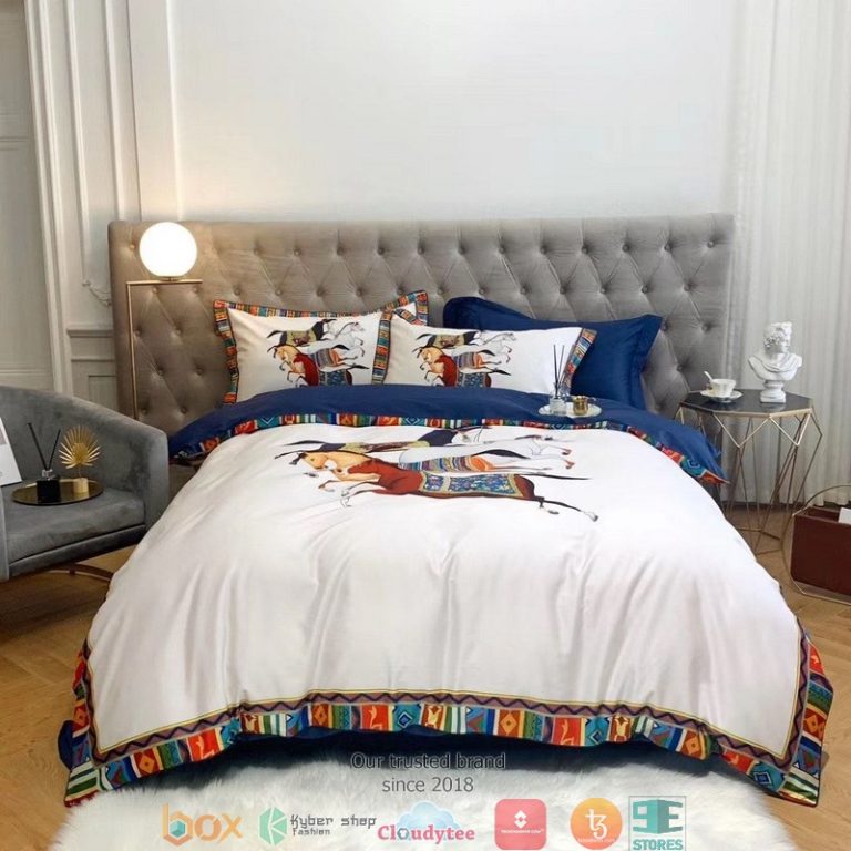 Horse-Native-American-Pattern-Quilt-Bedding-Set-1