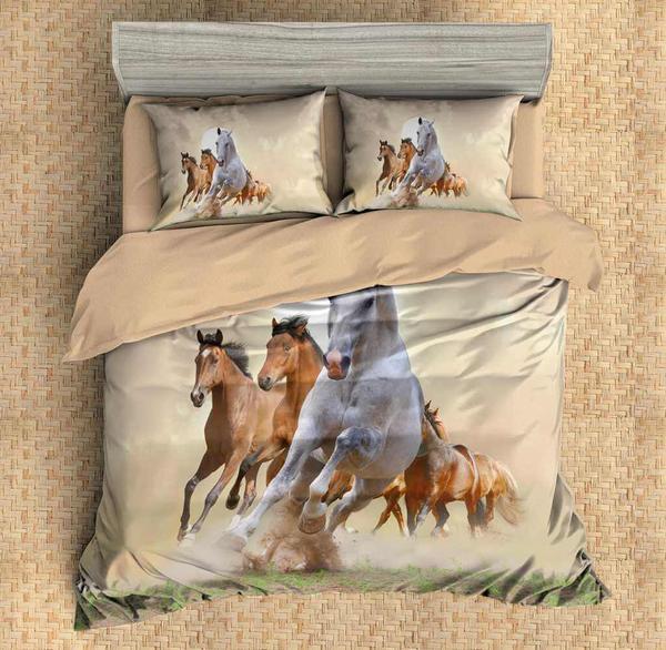 Horses Duvet Cover and Pillowcase Set Bedding Set Horses Duvet Cover and Pillowcase Set Bedding Set