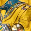 Horses Yellow Blue Pattern Quilt Bedding Set