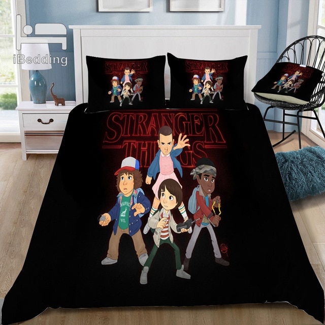 Hot Horror Movie Stranger Things 226 Duvet Cover and Pillowcase Set Bedding Set Hot Horror Movie Stranger Things 226 Duvet Cover and Pillowcase Set Bedding Set
