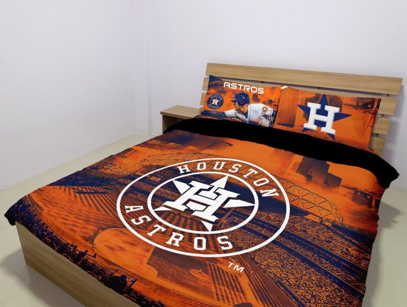 Houston Astros Duvet Cover and Pillowcase Set Bedding Set 1049 Houston Astros Duvet Cover and Pillowcase Set Bedding Set 1049