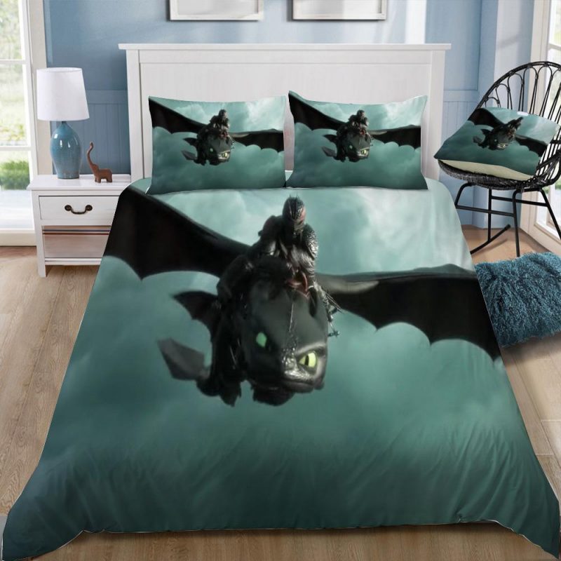 How To Train Your Dragon 3 2 Duvet Cover and Pillowcase Set Bedding Set 327 How To Train Your Dragon 3 2 Duvet Cover and Pillowcase Set Bedding Set 327