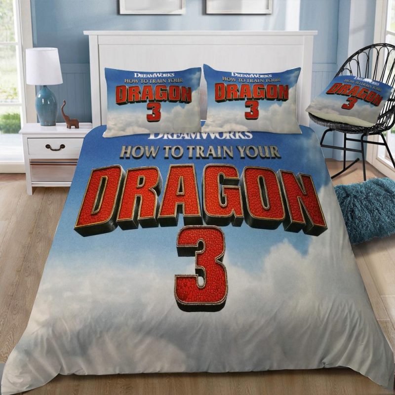 How To Train Your Dragon 3 Duvet Cover and Pillowcase Set Bedding Set 317 How To Train Your Dragon 3 Duvet Cover and Pillowcase Set Bedding Set 317
