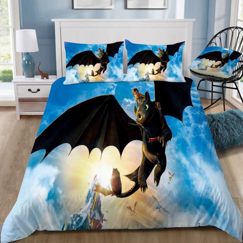 How To Train Your Dragon 3 Duvet Cover and Pillowcase Set Bedding Set 320 How To Train Your Dragon 3 Duvet Cover and Pillowcase Set Bedding Set 320