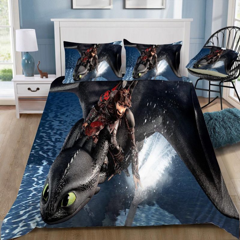 How To Train Your Dragon 3 Duvet Cover and Pillowcase Set Bedding Set 328 How To Train Your Dragon 3 Duvet Cover and Pillowcase Set Bedding Set 328