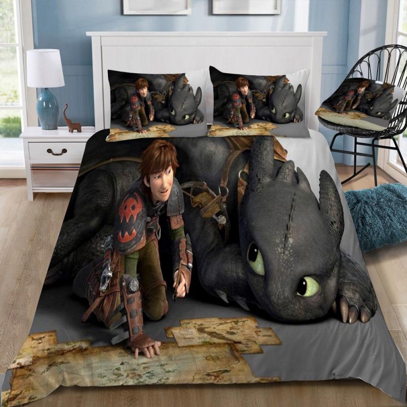 How To Train Your Dragon 3 Duvet Cover and Pillowcase Set Bedding Set 336 How To Train Your Dragon 3 Duvet Cover and Pillowcase Set Bedding Set 336