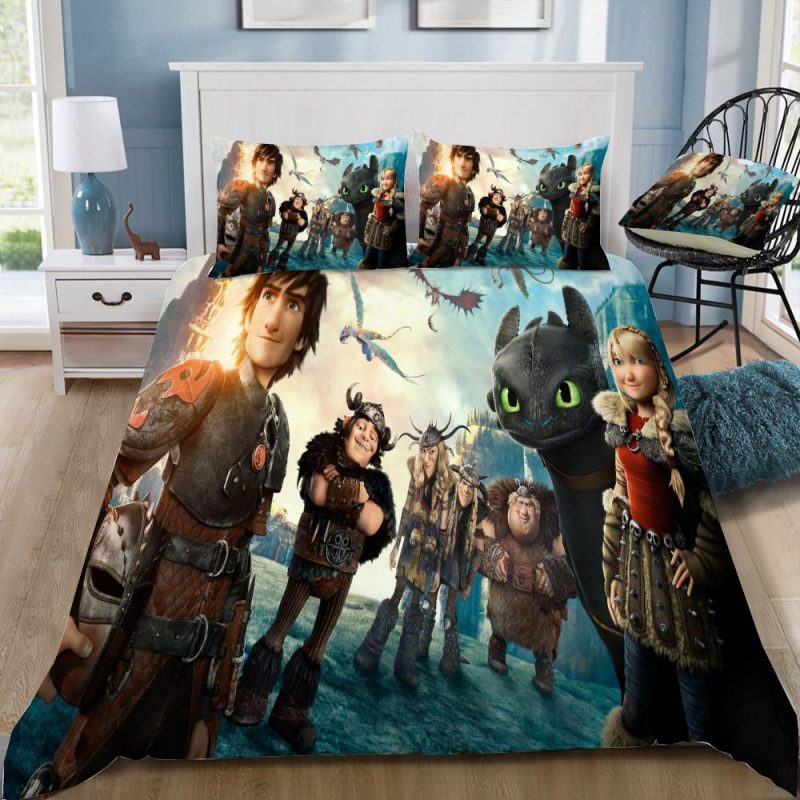 How To Train Your Dragon 3 The Hiden World 22 Duvet Cover and Pillowcase Set Bedding Set How To Train Your Dragon 3 The Hiden World 22 Duvet Cover and Pillowcase Set Bedding Set