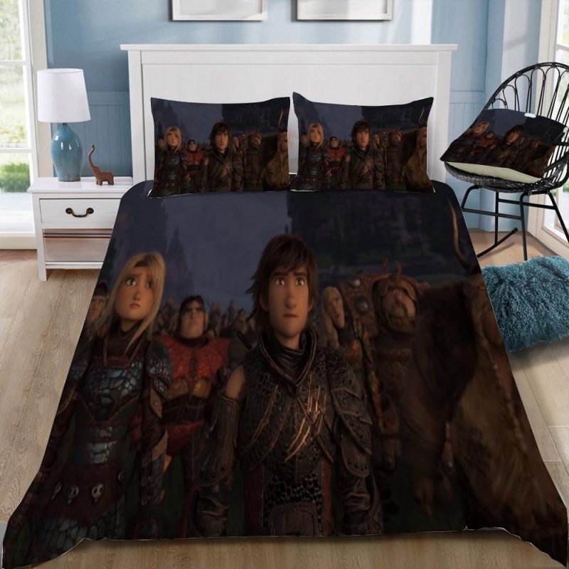How To Train Your Dragon 3 The Hiden World 3 Duvet Cover and Pillowcase Set Bedding Set How To Train Your Dragon 3 The Hiden World 3 Duvet Cover and Pillowcase Set Bedding Set
