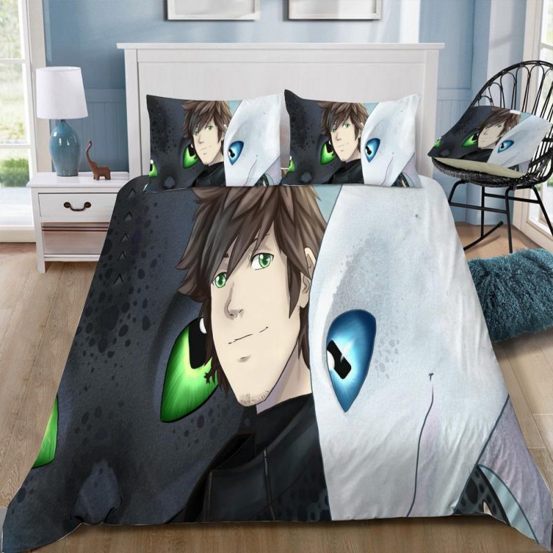 How To Train Your Dragon 3 The Hiden World 4 Duvet Cover and Pillowcase Set Bedding Set How To Train Your Dragon 3 The Hiden World 4 Duvet Cover and Pillowcase Set Bedding Set