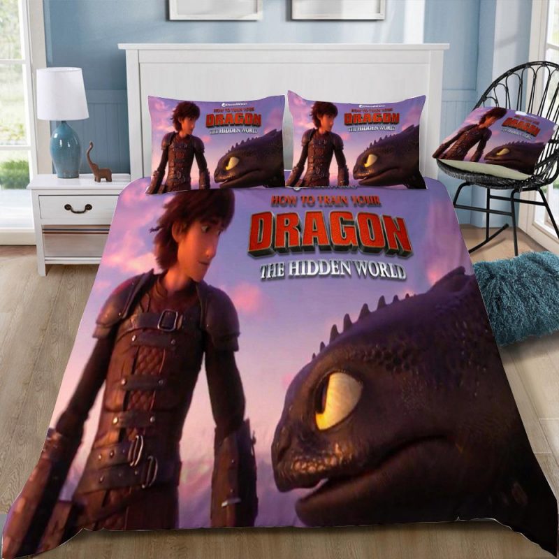 How To Train Your Dragon 3 The Hiden World Duvet Cover and Pillowcase Set Bedding Set 315 How To Train Your Dragon 3 The Hiden World Duvet Cover and Pillowcase Set Bedding Set 315