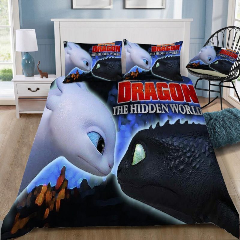 How To Train Your Dragon 3 The Hiden World Duvet Cover and Pillowcase Set Bedding Set 319 How To Train Your Dragon 3 The Hiden World Duvet Cover and Pillowcase Set Bedding Set 319