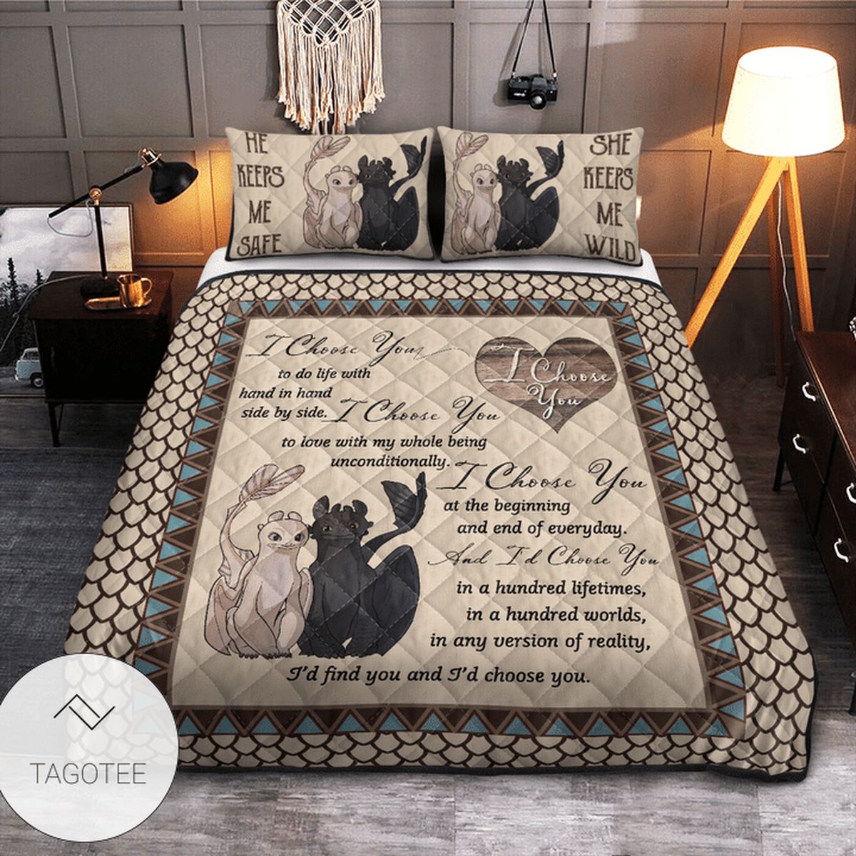 How To Train Your Dragon I Choose You Quilt Bedding Set How To Train Your Dragon I Choose You Quilt Bedding Set