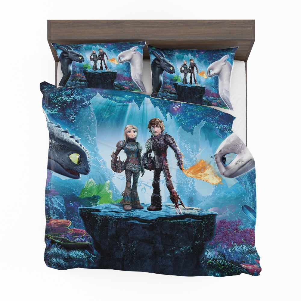 How-to-Train-Your-Dragon-The-Hidden-World-Movie-Astrid-Hiccup-Toothless-White-Night-Fury-Bedding-Set-1