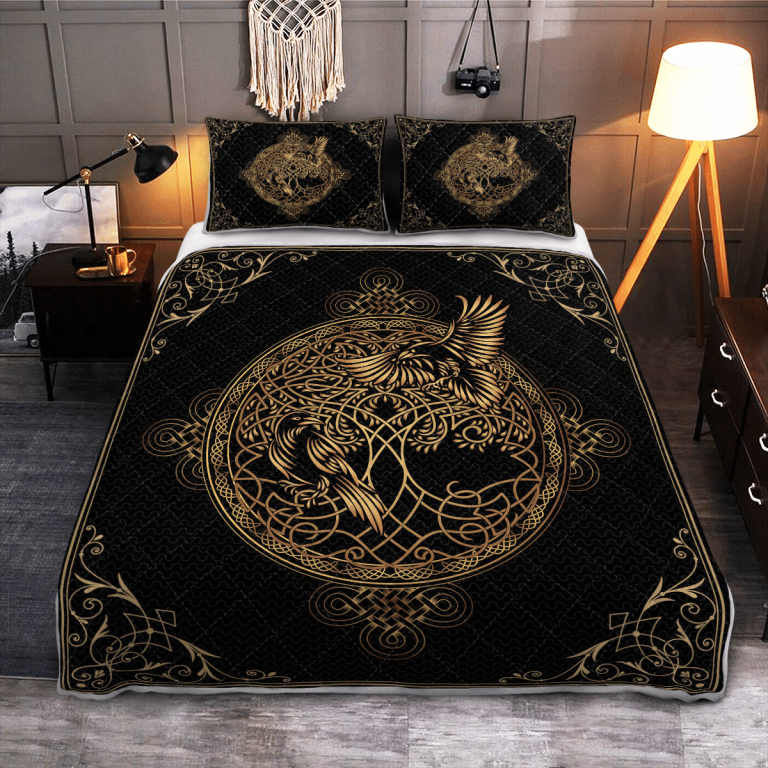 Hugin-And-Munin-Yggdrasil-Quilt-Bedding-Set-1