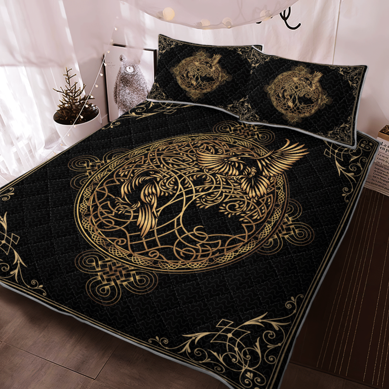Hugin-And-Munin-Yggdrasil-Quilt-Bedding-Set-2