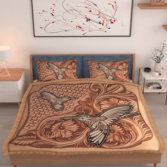 Hummingbird Mandala All Over Printed Bedding Set Hummingbird Mandala All Over Printed Bedding Set