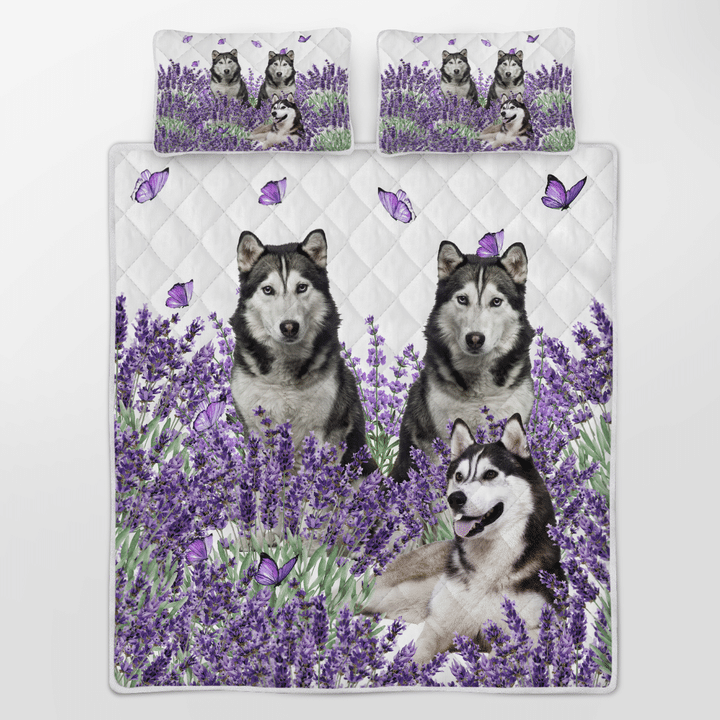 Husky Lavender Quilt Bedding Set Husky Lavender Quilt Bedding Set