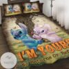 I’M Yours No Returns Or Refunds Stitch And His Girlfriend Quilt Bedding Set