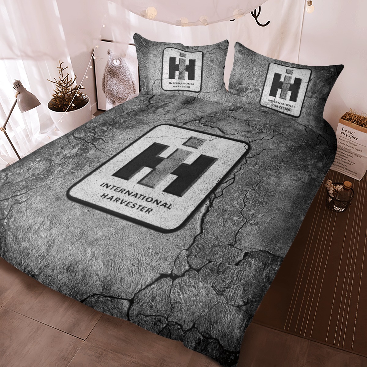 Ih Harvester Cracked Art Bedding Set Ih Harvester Cracked Art Bedding Set