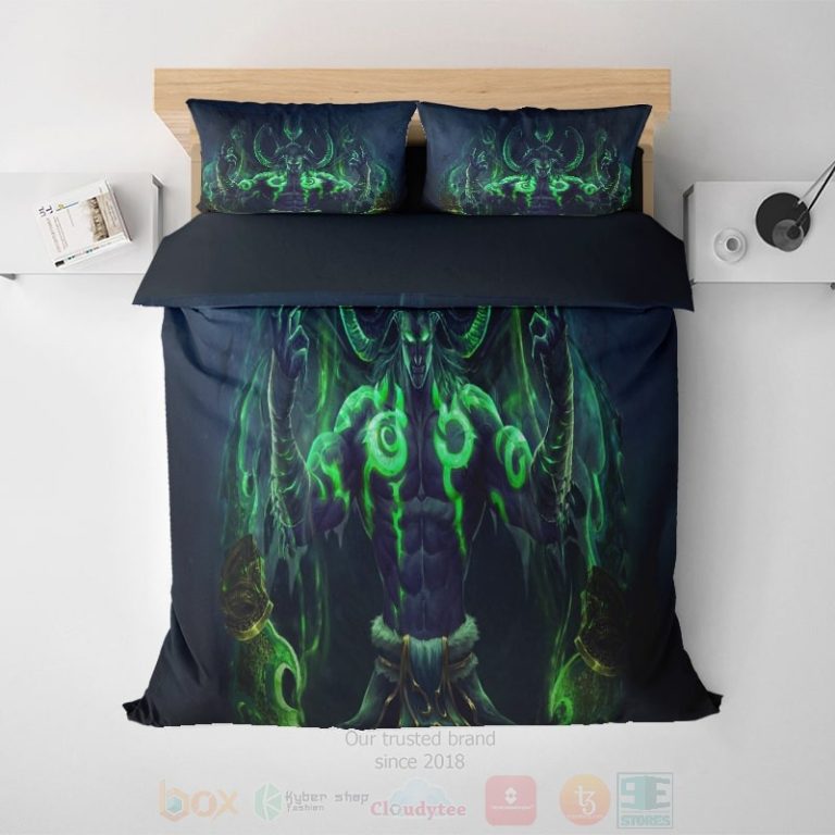 Illidan-Stormrage-Dream-Space-Soft-Blend-Cool-World-Of-Warcraft-Wow-Bedding-Set-1