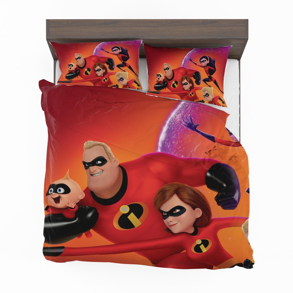 Incredibles-2-Movie-Dash-Parr-Elastigirl-Jack-Jack-Parr-Mr-Incredible-Bedding-Set-1