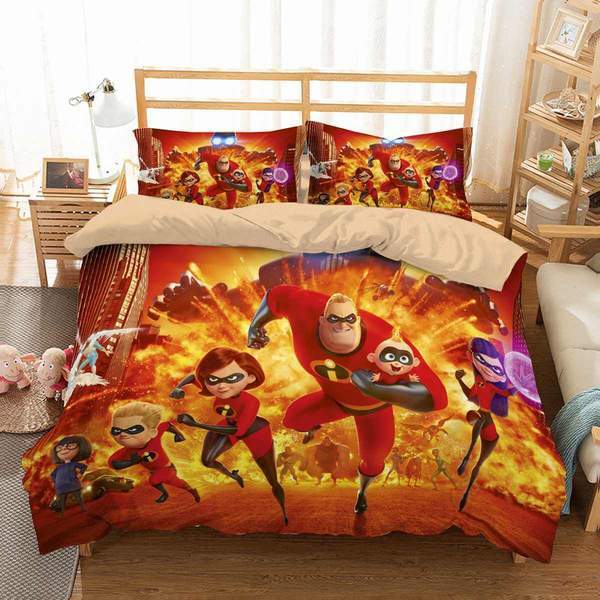 Incredibles Duvet Cover and Pillowcase Set Bedding Set Incredibles Duvet Cover and Pillowcase Set Bedding Set
