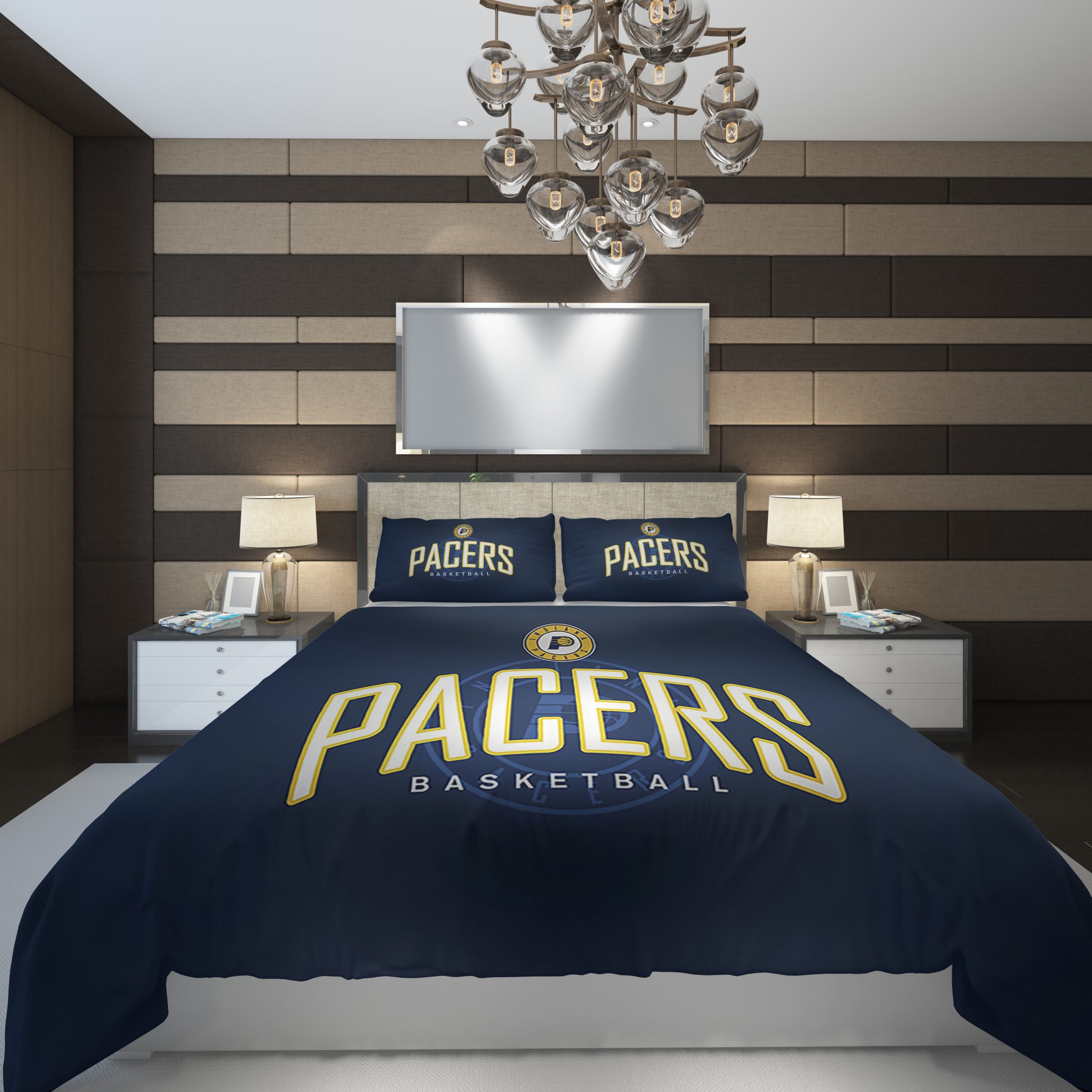 Indiana Pacers NBA Basketball ize Duvet Cover and Pillowcase Set Bedding Set Indiana Pacers NBA Basketball ize Duvet Cover and Pillowcase Set Bedding Set