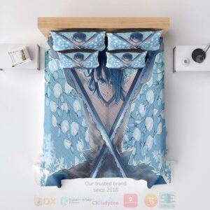 Inosuke Hashibira Dual Blade Modern Pattern Stitched Demon Slayer Kimetsu No Yaiba Bedding Set