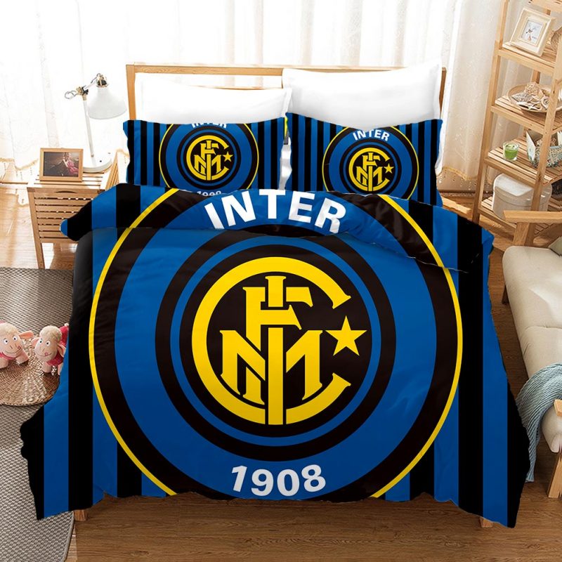 Inter Milan Duvet Cover and Pillowcase Set Bedding Set Inter Milan Duvet Cover and Pillowcase Set Bedding Set