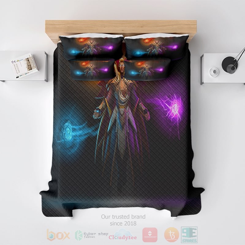 Invoker Dota Attack Embossed Bedding Set Invoker Dota Attack Embossed Bedding Set