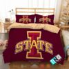 Iowa State Cyclones Ncaa Logo Red Bedding Set