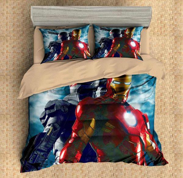 Iron Man Duvet Cover and Pillowcase Set Bedding Set 456 Iron Man Duvet Cover and Pillowcase Set Bedding Set 456
