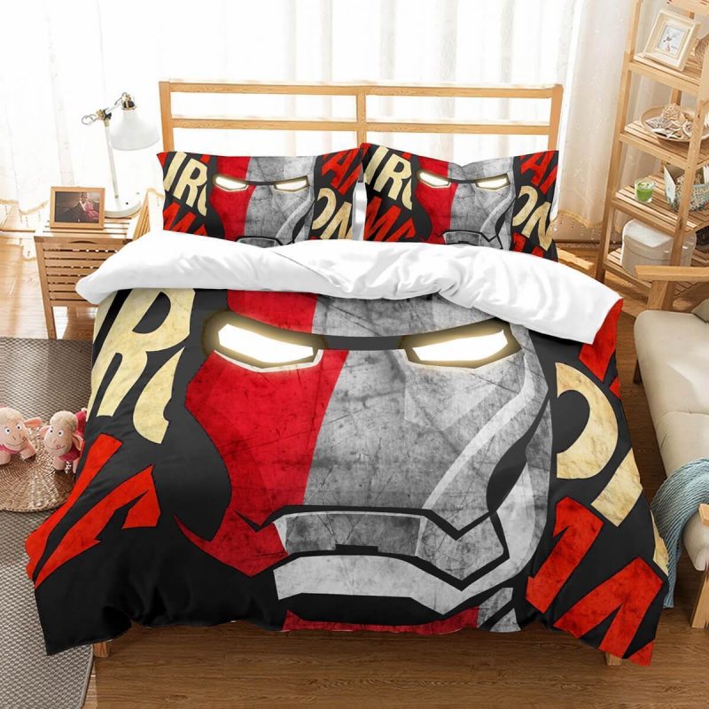 Iron Man Duvet Cover and Pillowcase Set Bedding Set 674 Iron Man Duvet Cover and Pillowcase Set Bedding Set 674
